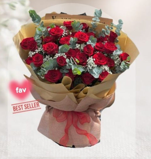 HBr#32 – Rose Bouquet 40 Red Roses