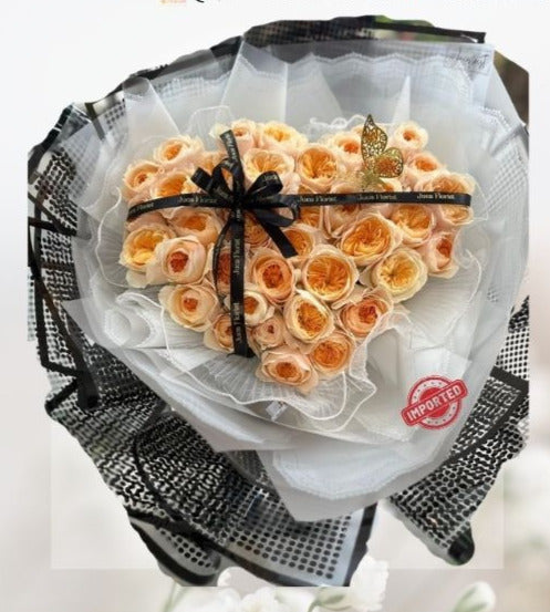 HBr#33 – Rose Bouquet 40 David Austine Roses