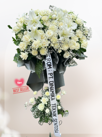 Sf#38 — Lily, Roses, Gompi, Pomp - Atas Bawah Standing Flower