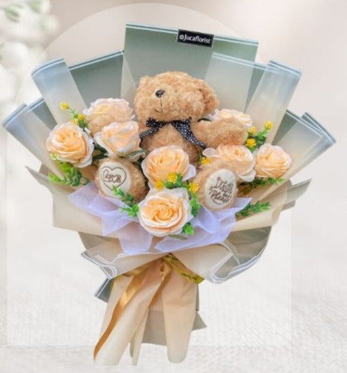 Buket Wisuda Big Rose Doll HGd#40