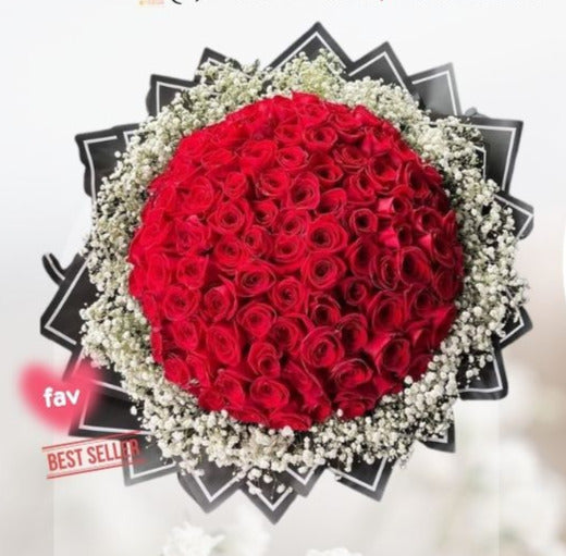HBr#37 – Rose Bouquet 110 Red Roses