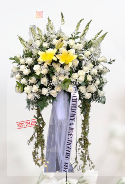 Sf#41 — Rose, Lily, Ivy, Snap Dragon BIG Standing Flower