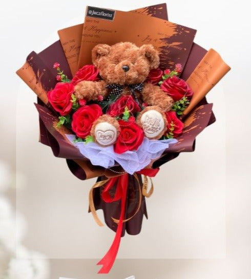 Buket Wisuda Big Rose Doll HGd#42
