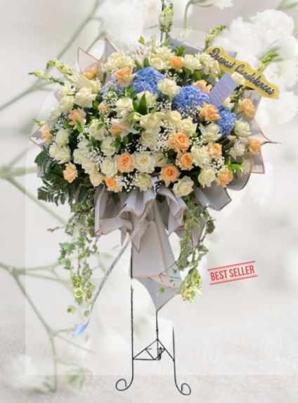 Sf#43 — Mix Roses, Hydrangea, Lily and Snap Dragon BIG Standing Flower