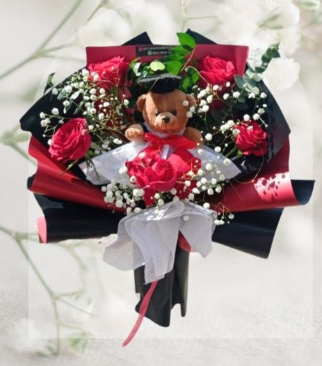 Buket Wisuda Big Rose Bouquet HGd#43