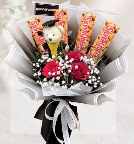 Buket Wisuda Fresh Rose Chocolate HGd#44