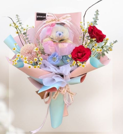 Buket Wisuda Acrylic Balloon Fresh Bouquet HGd#46