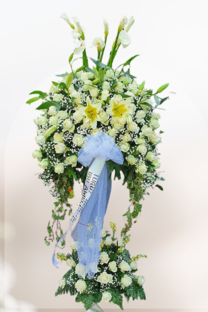 Sf#54 – Standing Flower Rose Lily Calla Lily Atas Bawah