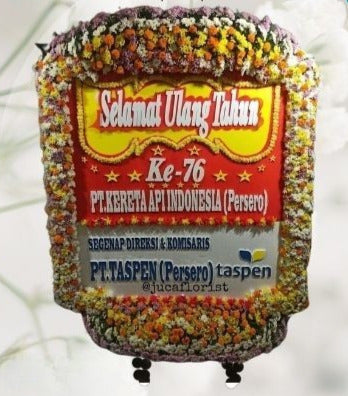 Papan Bunga Selamat Ulang Tahun Larger Full Flower (Bp#55)