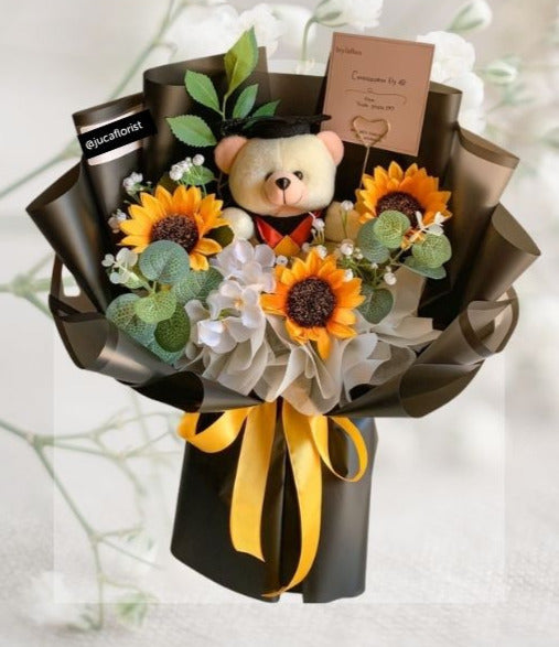 Buket Wisuda Sun Flower Bouquet HGd#55