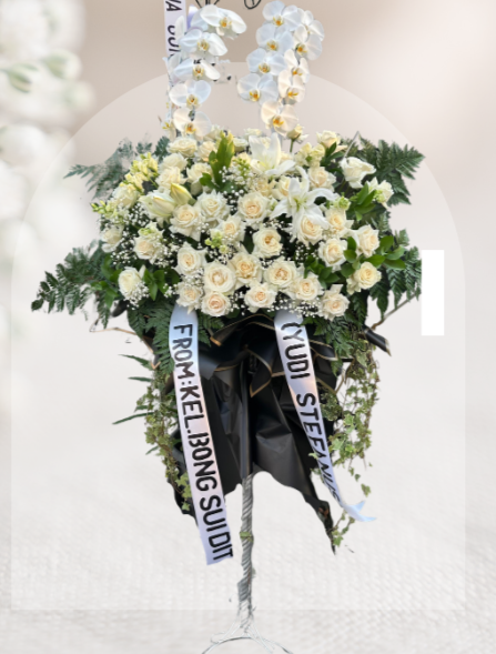 Sf#60 – Standing Flower Orchid Rose and Lily