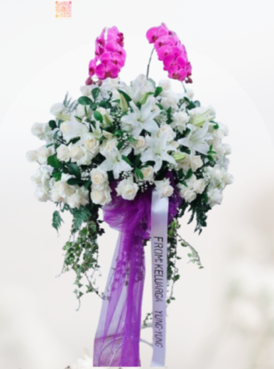 Sf#61 – Standing Flower Lily Roses Orchid BIG