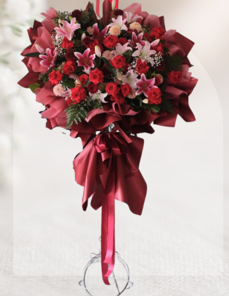 Sf#64 – Standing Flower Rose Lily Gompi Pomp VERY BIG
