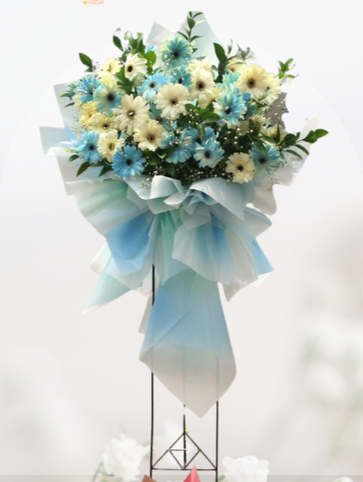Sf#01 — Gerbera Blue Standing Flower