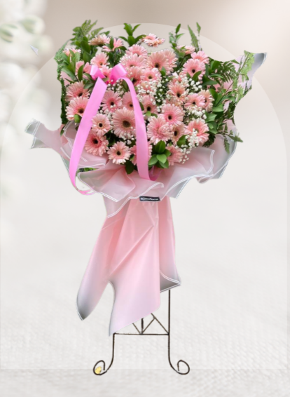 Sf#04 — Gerbera Pink Standing Flower