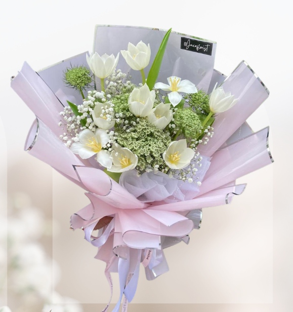 HBt#06 — White Tulip & Animajus Bouquet