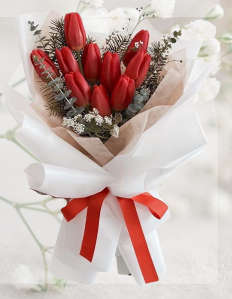 HBt#07 — Red Tulip Bouquet