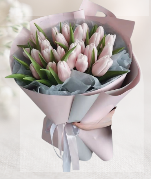 HBt#12 — Pink Tulip Bouquet 20 Stems