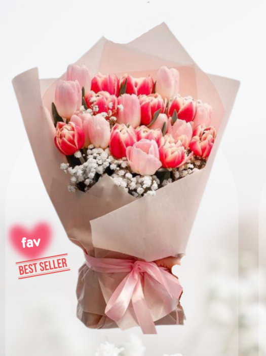 HBt#13 — 20 Mixed Tulip Bouquet