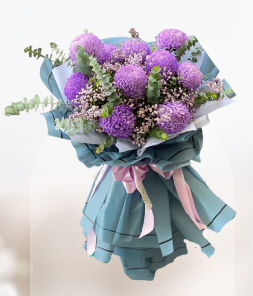 HBp#10 — 10 Purple Peony Mom Bouquet