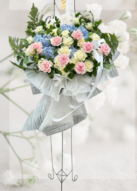 Sf#07 — Hydrangea Mix Rose Standing Flower