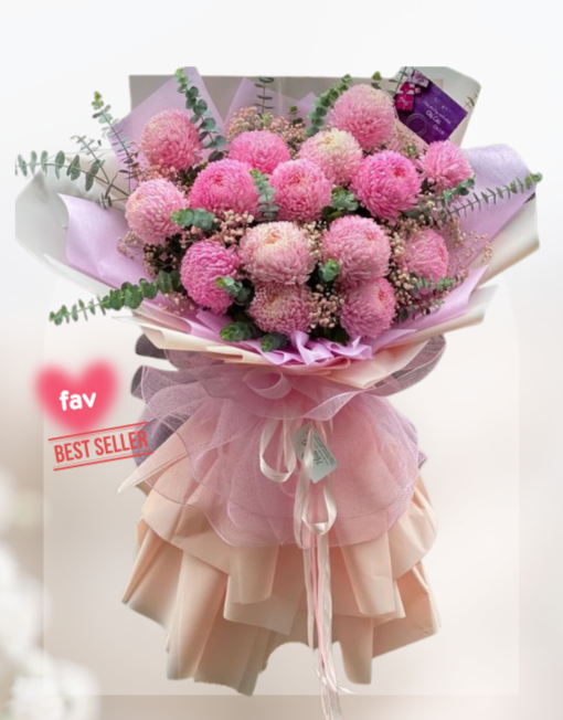 HBp#14 — 15 Pink Peony Mom Bouquet