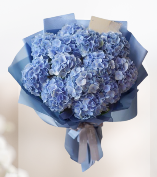 HBh#06 — 15 Large Hydrangea Blue Bouquet