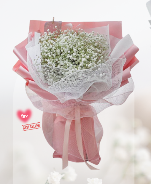 HBt#05 — 3 Steams Baby Breath Bouquet