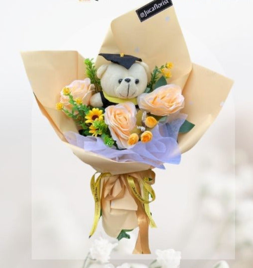 Buket Wisuda Rose Mix Bouquet HGd#09