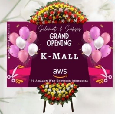 Papan Bunga Grand Opening Ungu (Bp#11)