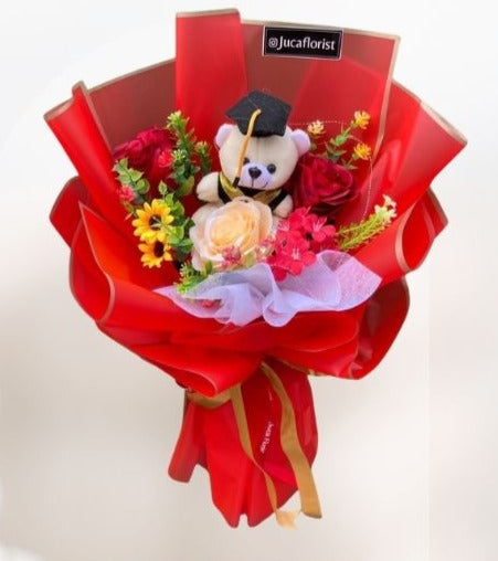 Buket Wisuda Rose Mix Bouquet HGd#14
