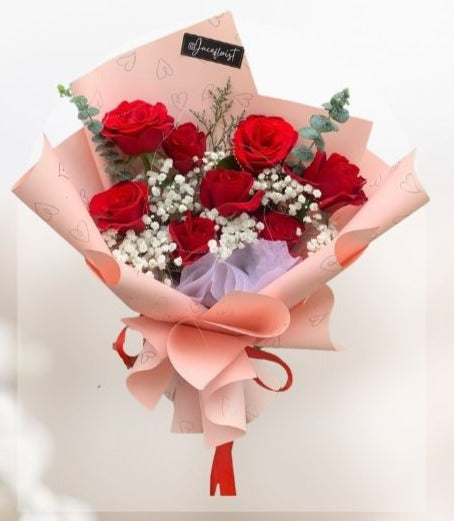 HBr#14 – Rose Bouquet 9 Red Roses