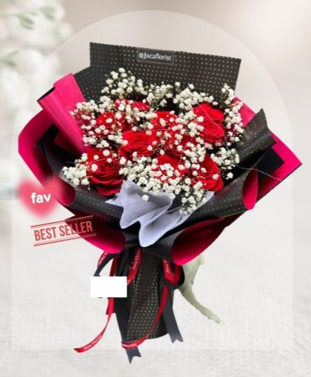 HBr#16 – Rose Bouquet 10 Red Roses