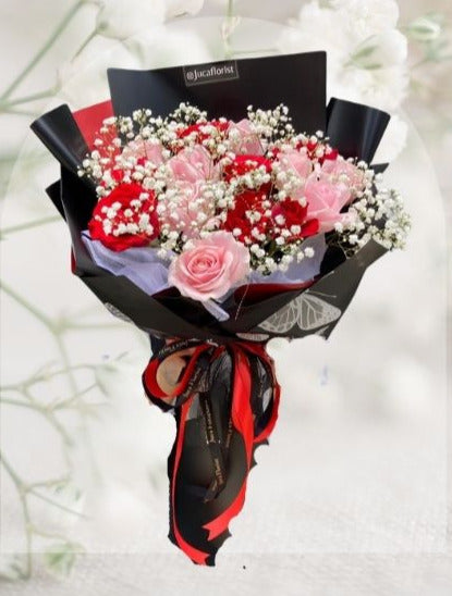 HBr#19 – Rose Bouquet 15 Mixed Roses