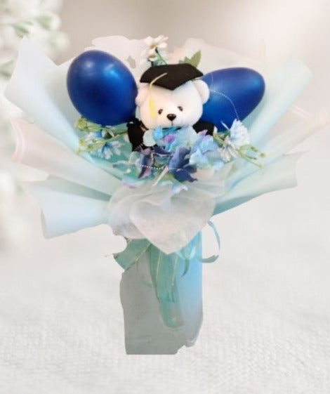 Buket Wisuda Rose Balon Bouquet HGd#20