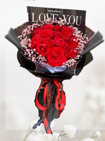HBr#21 – Rose Bouquet 15 Red Roses