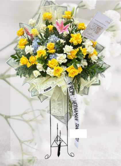 Sf#27 — Hydrangea Full Roses & Lily Standing Flower