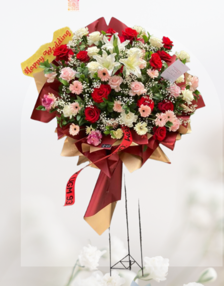 Sf#29 — Lily, Rose, Gerbera Standing Flower