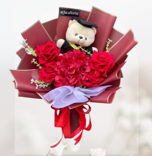 Buket Wisuda Rose Mix Bouquet HGd#29