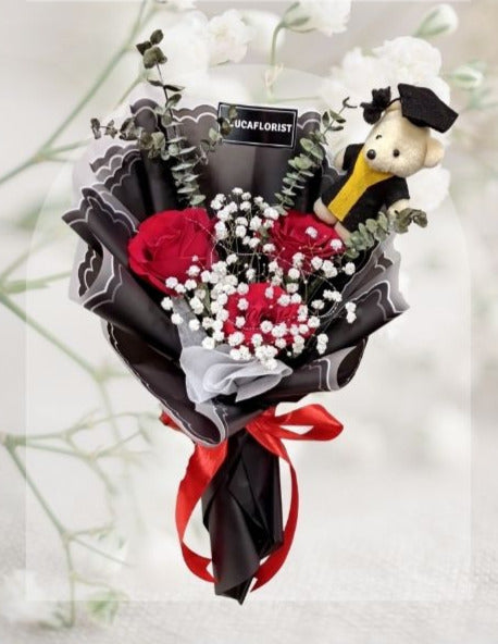 Buket Wisuda Rose Bouquet HGd#31